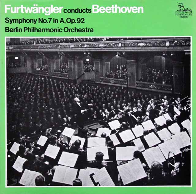 フルトヴェングラーのベートーヴェン/交響曲第7番　英UNICORN　3433　LP レコード