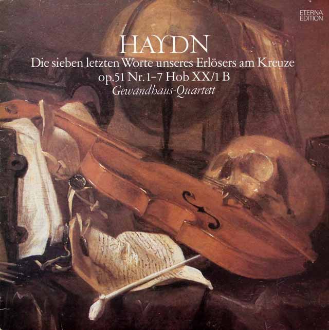 ゲヴァントハウス四重奏団のハイドン/「十字架上のキリストの最後の7つの言葉」　独ETERNA　3433　LP レコード