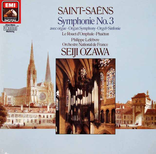 LP レコード 小澤のサン=サーンス/交響曲第3番「オルガン付き」 独EMI 3433
