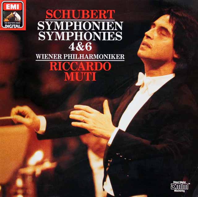 ムーティのシューベルト/交響曲第4、6番　独EMI　3433　LP レコード