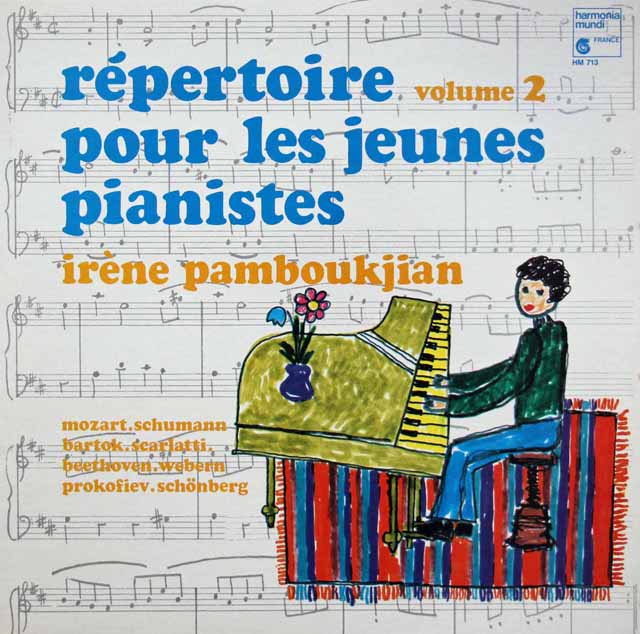 ポンブクジャンの「若いピアノ奏者のための曲集　第2巻」　仏HM　3433　LP レコード
