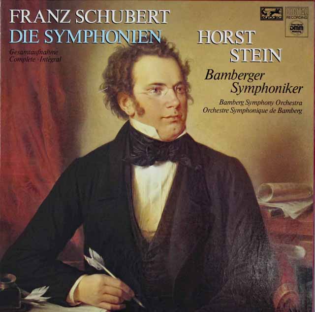 シュタインのシューベルト/交響曲全集　独eurodisc　3433　LP レコード