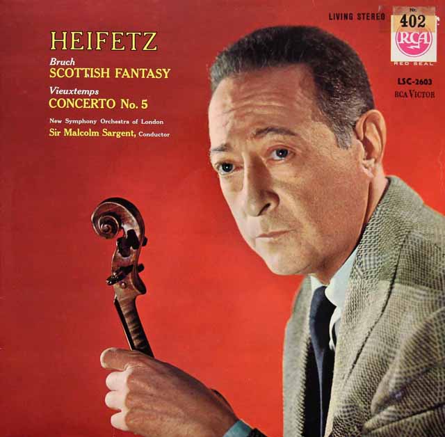 ハイフェッツのブルッフ/「スコットランド幻想曲」ほか　独RCA　3433　LP レコード