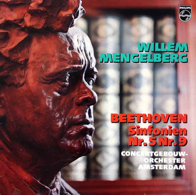メンゲルベルクのベートーヴェン/交響曲第5番「運命」、第9番　独PHILIPS　3433　LP レコード