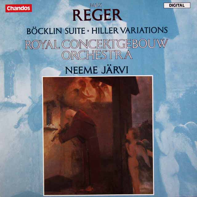 ヤルヴィのレーガー/「ヒラーの主題による変奏曲とフーガ」ほか　独Chandos　3433　LP レコード