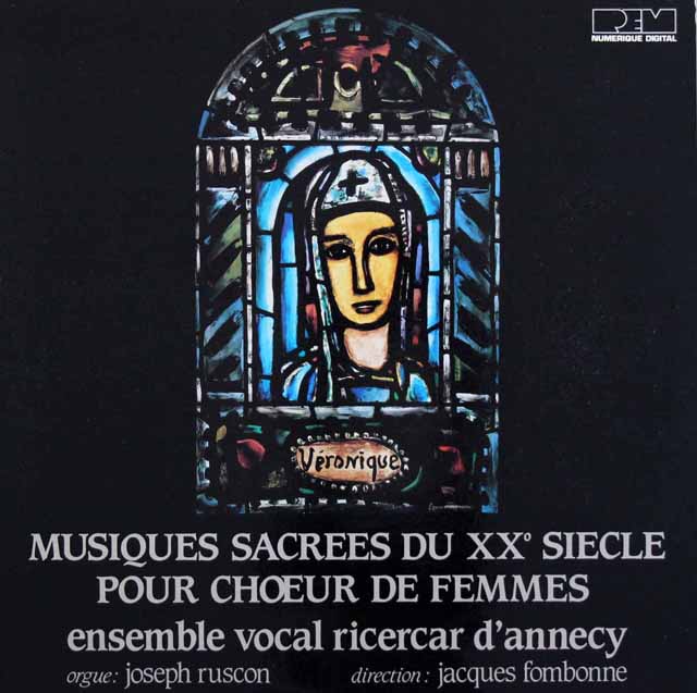 声楽アンサンブル・リセルカル・ダナシーの「20世紀の女声合唱のための聖歌集」　仏REM　3433　LP レコード