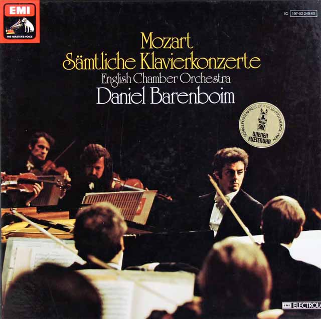 バレンボイムのモーツァルト/ピアノ協奏曲全集　独EMI　3433　LP レコード