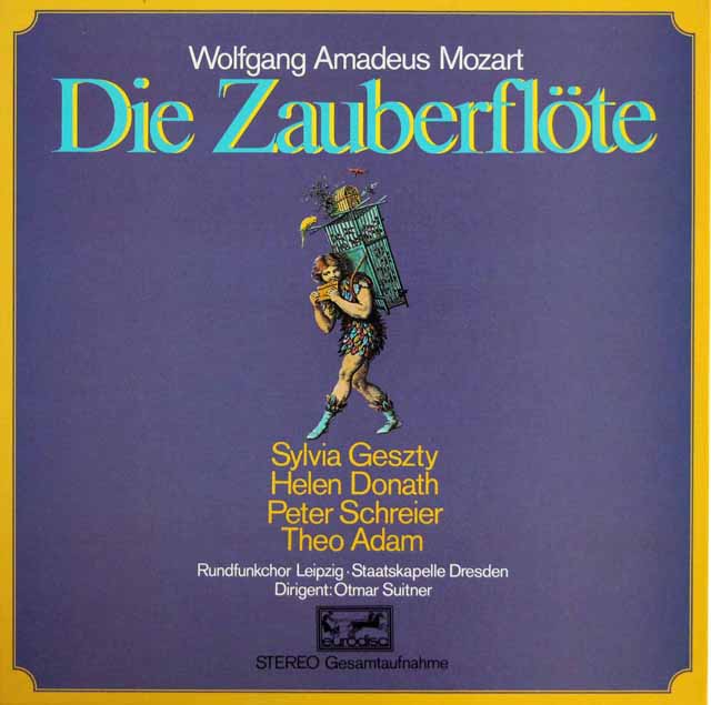 スウィトナーのモーツァルト/「魔笛」全曲　独eurodisc　3433　LP レコード