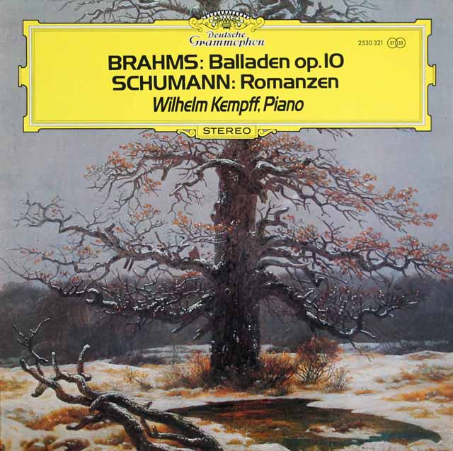 ケンプのブラームス/「4つのバラード」ほか　独DGG　3434　LP レコード