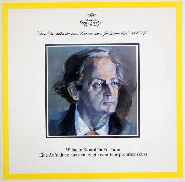 【非売品】　ポジターノのケンプ（マスタークラス）　独DGG　3434　LP レコード