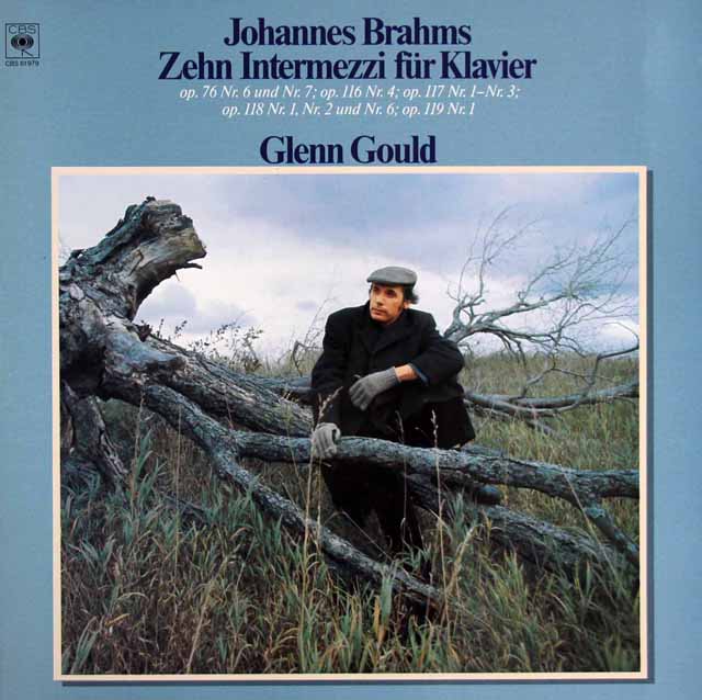 グールドのブラームス/間奏曲集　蘭CBS　3434　LP レコード