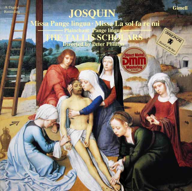 フィリップス、タリス・スコラーズのジョスカン・デ・プレ/ミサ曲 「パンジェ・リングァ」ほか　独GIMELL RECORDS　3434　LP レコード