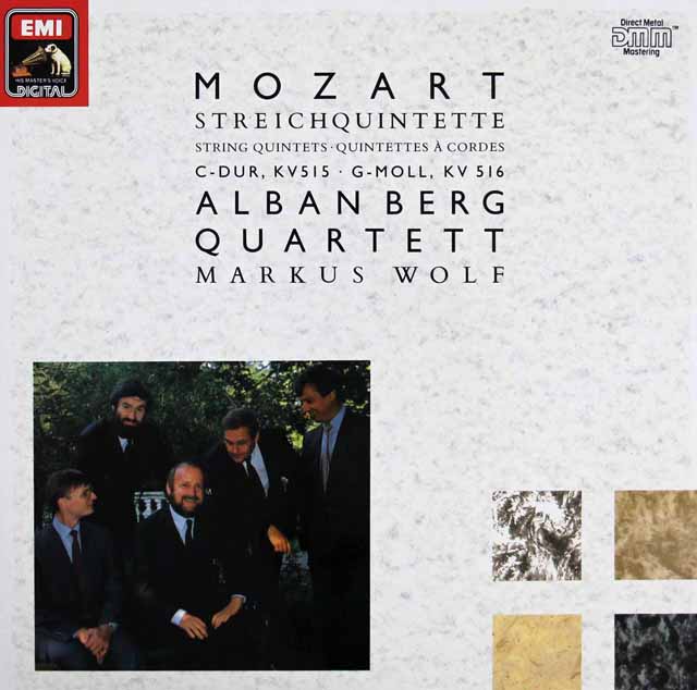 アルバン・ベルク四重奏団らのモーツァルト/弦楽五重奏曲第3、4番　独EMI　3434　LP レコード