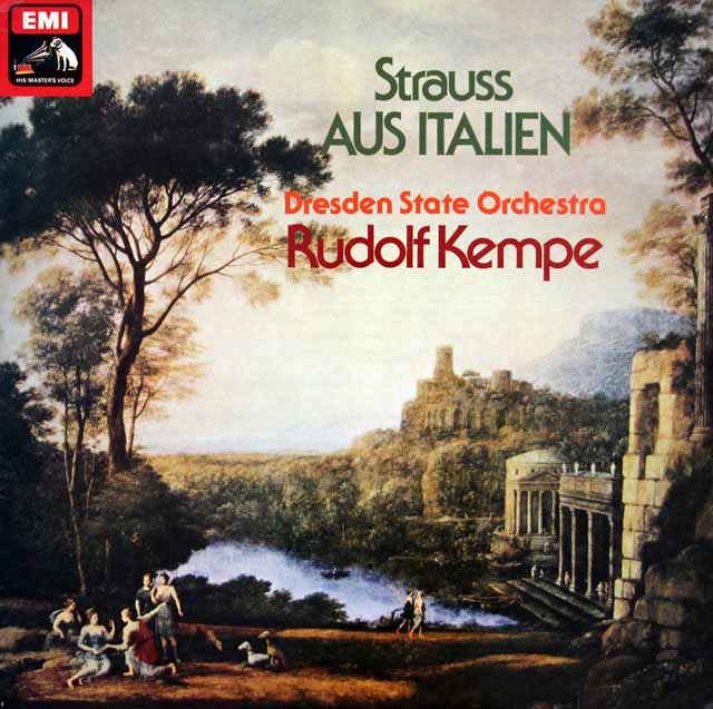 【オリジナル盤】　ケンペのR.シュトラウス/交響的幻想曲「イタリアより」　英EMI　3434　LP レコード