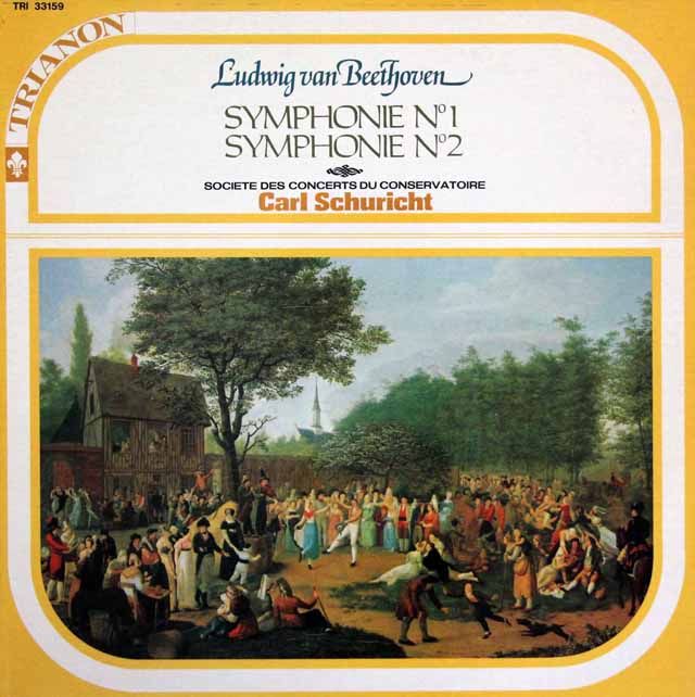 シューリヒトのベートーヴェン/交響曲第1，2番　仏TRIANON　3434　LP レコード