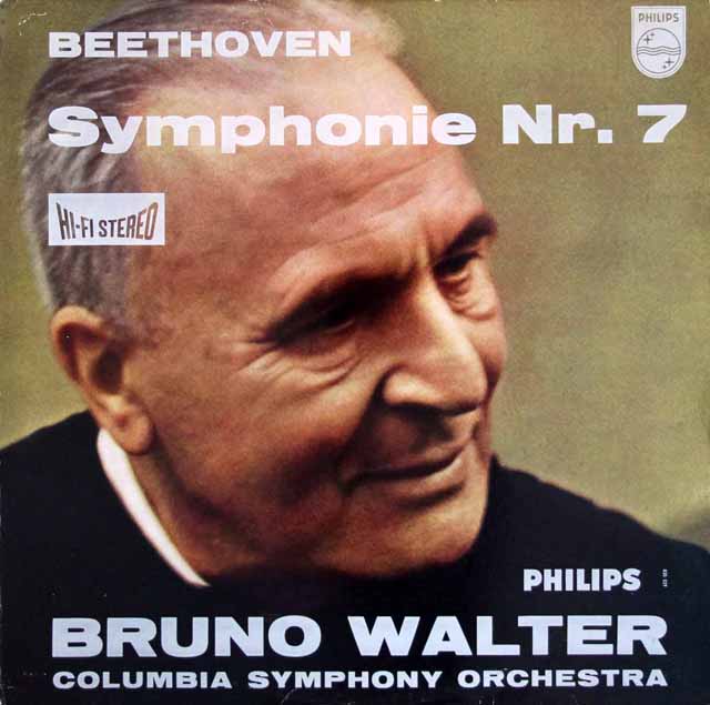 【オリジナル盤】　ワルターのベートーヴェン/交響曲第7番　蘭PHILIPS　3434　LP レコード