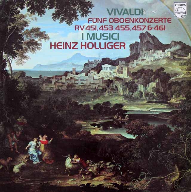 ホリガー&イ・ムジチによるヴィヴァルディ/オーボエ協奏曲集　蘭PHILIPS　3434　LP レコード
