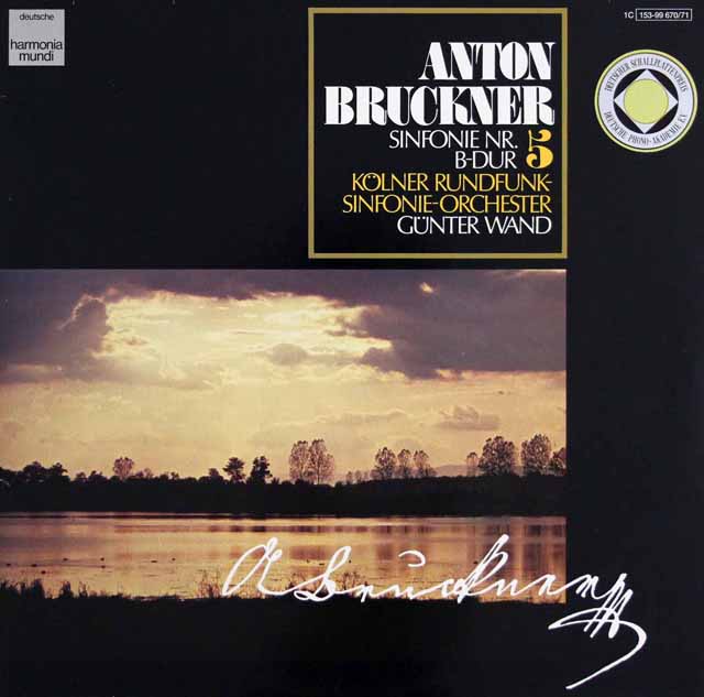 ヴァントのブルックナー/交響曲第5番　独HM　3434　LP レコード