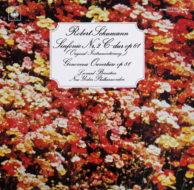 バーンスタインのシューマン/交響曲第2番ほか　独CBS　3434　LP レコード
