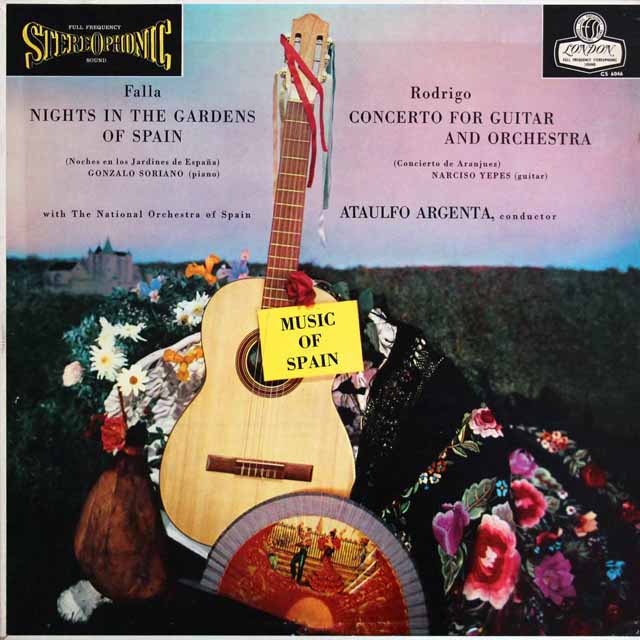 イエペス、アルヘンタのロドリーゴ/アランフェス協奏曲ほか　英LONDON　3434　LP レコード