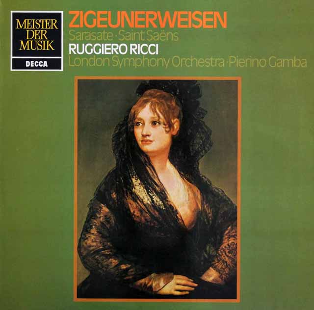 リッチ、ガンバのサラサーテ/ツィゴイネルワイゼン　独DECCA　3434　LP レコード