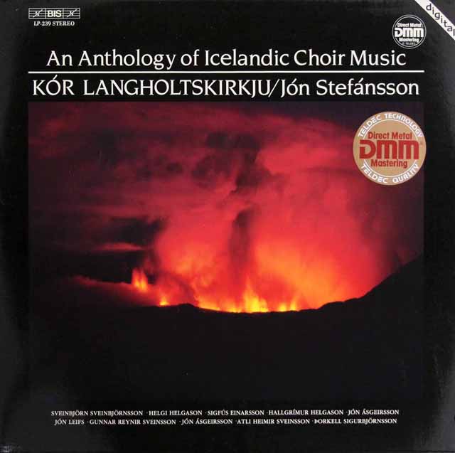 ラングホルト教会合唱団の「アイスランドの合唱曲集」　独BIS　3434　LP レコード