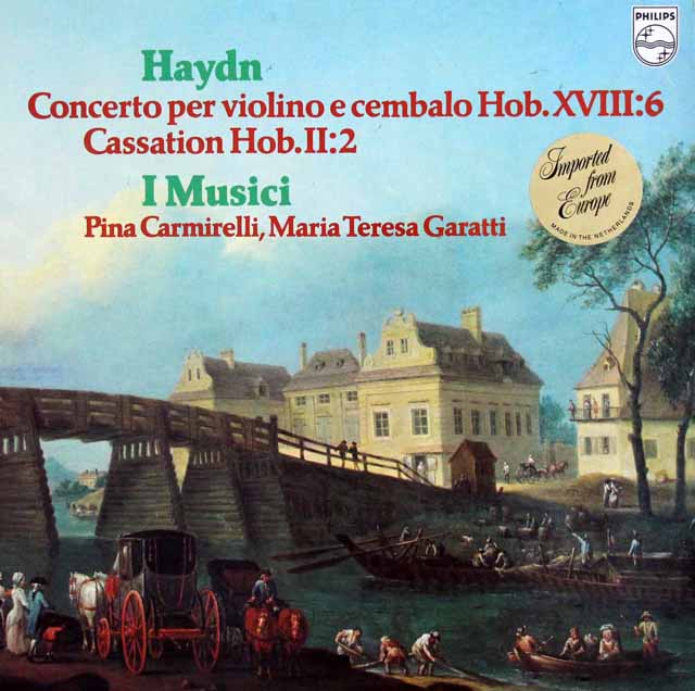 カルミネッリ、イ・ムジチのハイドン/ヴァイオリンとチェンバロのための協奏曲　蘭PHILIPS　3435　LP レコード