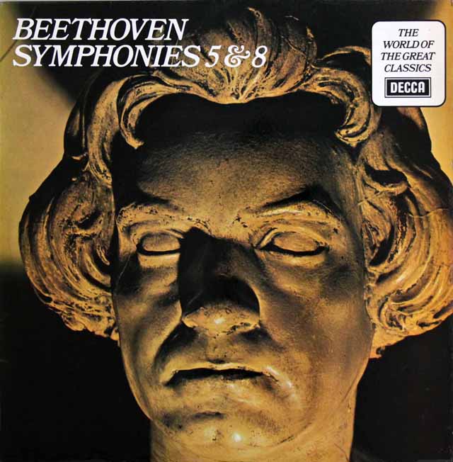 アンセルメのベートーヴェン/交響曲第5番「運命」、第8番　英DECCA　3435　LP レコード