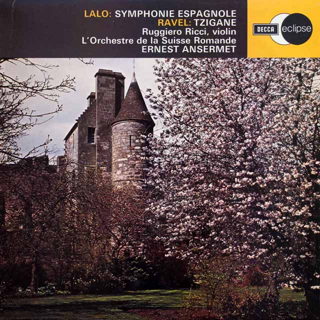 リッチ、アンセルメのラロ/スペイン交響曲ほか　英DECCA　3435　LP レコード