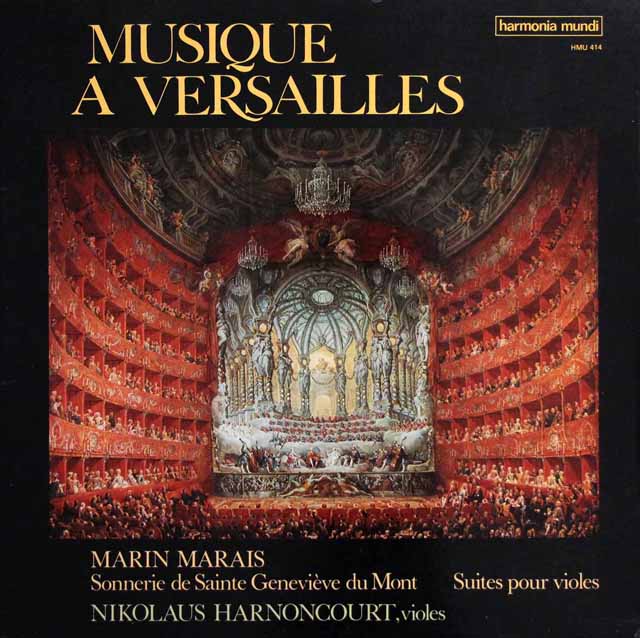 アーノンクールらのマレー/ヴェルサイユの音楽　仏HM　3435　LP レコード