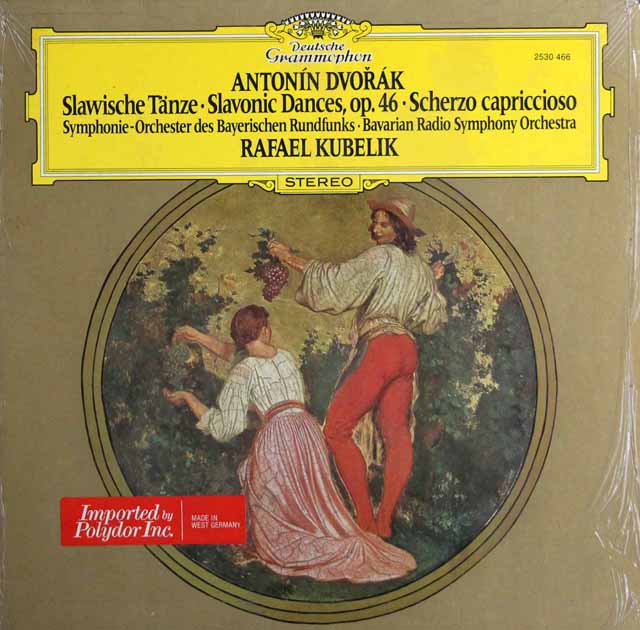 クーベリックのドヴォルザーク/スラヴ舞曲集 作品46　独DGG　3435　LP レコード