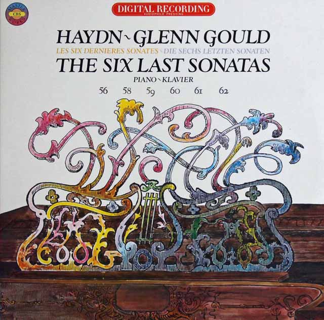 グールドのハイドン/ピアノソナタ集　蘭CBS　3435　LP レコード