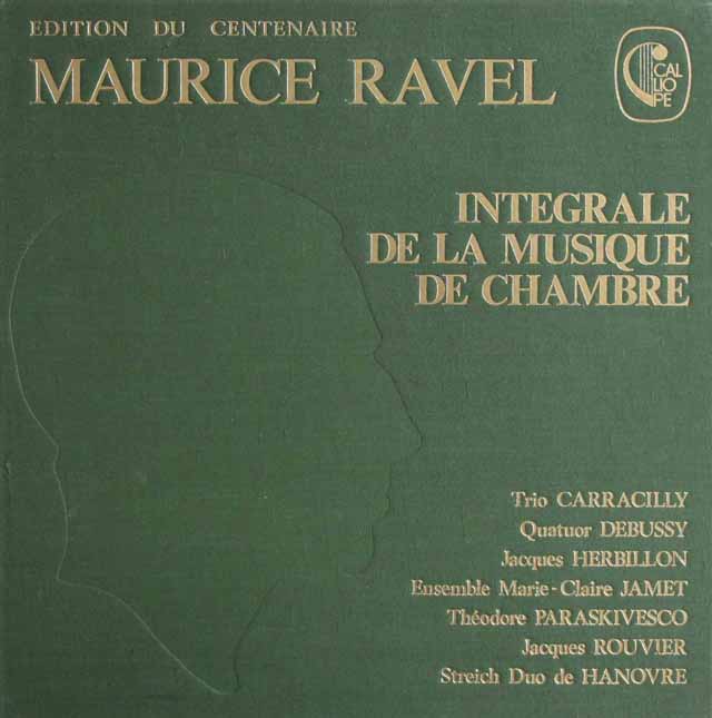 バルダ、カラシリ、ドジェンヌほかのラヴェル/室内楽作品集　仏CALLIOPE　3435　LP レコード