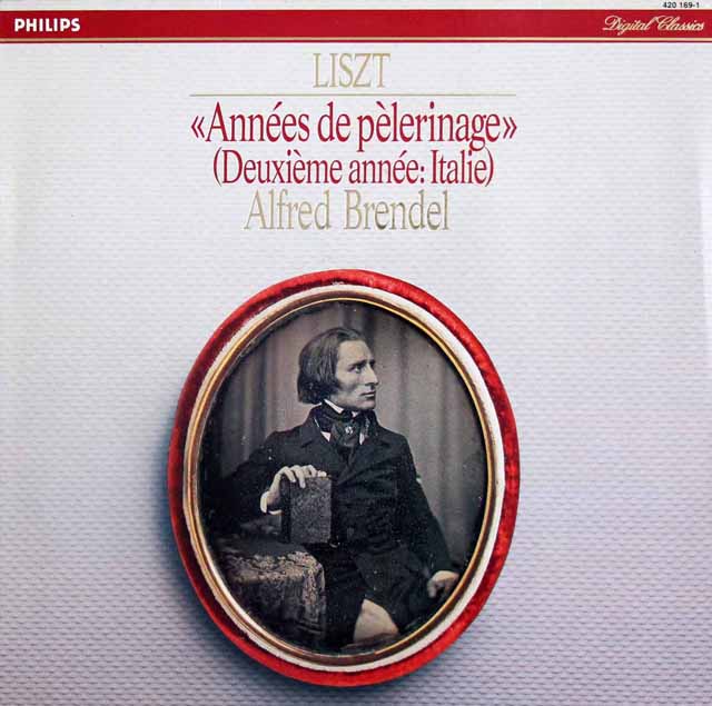 ブレンデルのリスト/巡礼の年（第2年イタリア）　蘭PHILIPS　3436　LP レコード