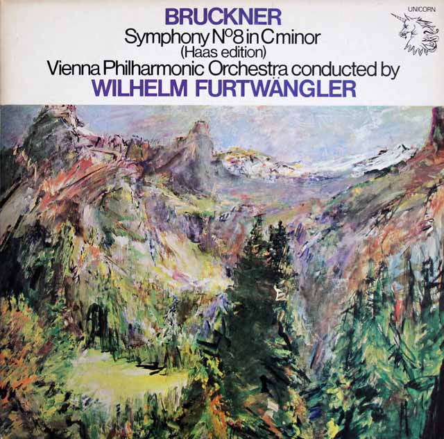 フルトヴェングラーのブルックナー/交響曲第8番　英UNICORN　3436　LP レコード