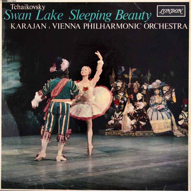 カラヤンのチャイコフスキー/「白鳥の湖」&「眠りの森の美女」組曲　英LONDON　3436　LP レコード