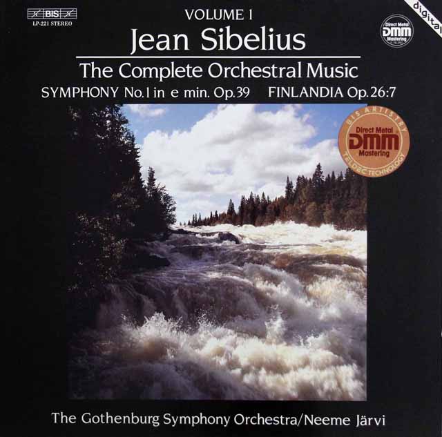 ヤルヴィのシベリウス/交響曲第1番、フィンランディア　独BIS　3436　LP レコード
