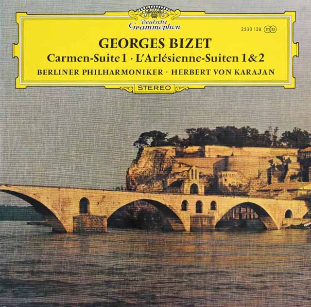 カラヤンのビゼー/「カルメン」、「アルルの女」組曲　独DGG　3436　LP レコード