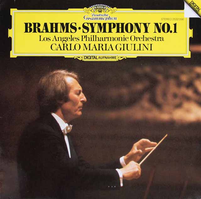 ジュリーニのブラームス/交響曲第1番　独DGG　3437　LP レコード