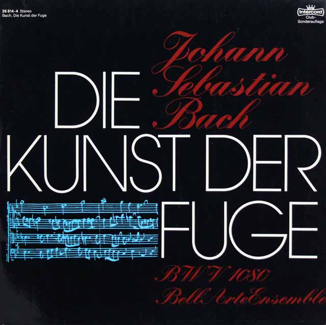 LP レコード ラウテンバッハーらベラルテ・アンサンブルのバッハ/フーガの技法 独Intercord 3437