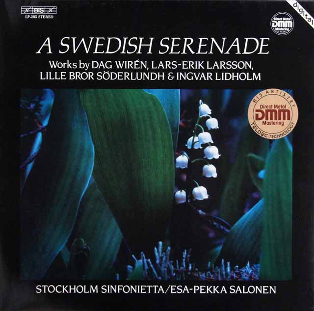 サロネンのスウェーデンのセレナード集　（ヴィレーン、ラーション、セーデルルンド、リードホルム）　独BIS　3437　LP レコード
