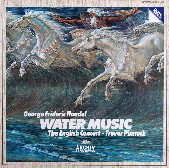 ピノックのヘンデル/水上の音楽　独ARCHIV　3437　LP レコード