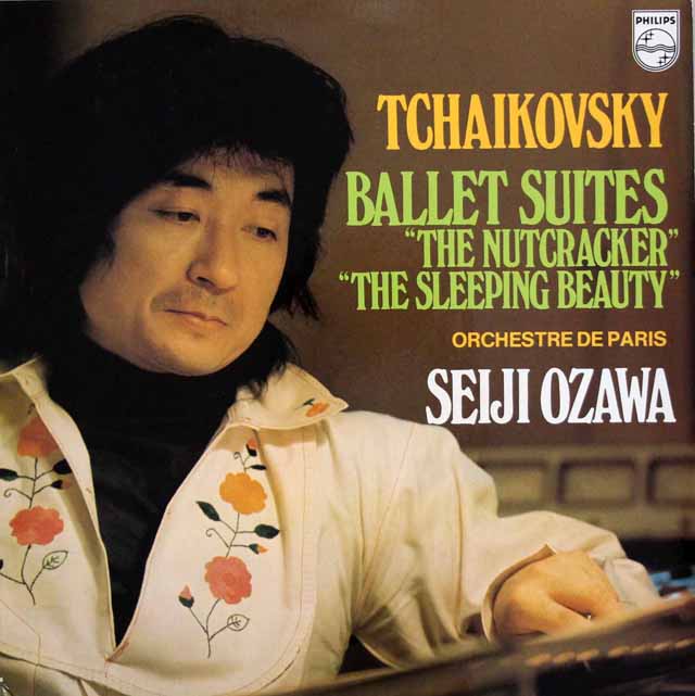 小澤のチャイコフスキー/「くるみ割り人形」、「眠れる森の美女」組曲　蘭PHILIPS　3437　LP レコード