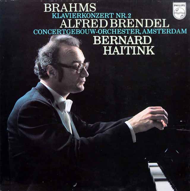 ハイティンク、ブレンデルのブラームス/ピアノ協奏曲第2番　蘭PHILIPS　3437　LP レコード