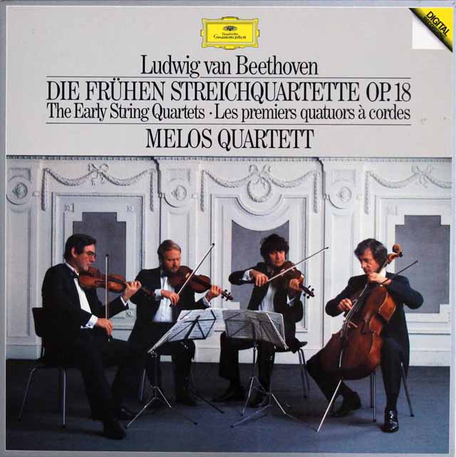メロス四重奏団のベートーヴェン/前期弦楽四重奏曲集　独DGG　3437　LP レコード