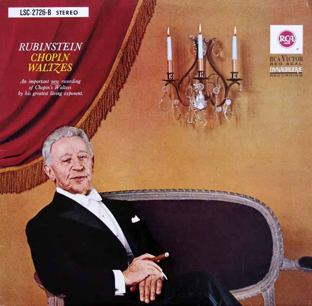 ルービンシュタインのショパン/ワルツ集　独RCA　3438　LP レコード