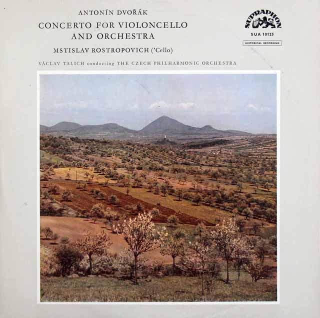 ロストロポーヴィチ、ターリヒのドヴォルザーク/チェロ協奏曲　チェコスロヴァキアSUPRAPHON　3438　LP レコード