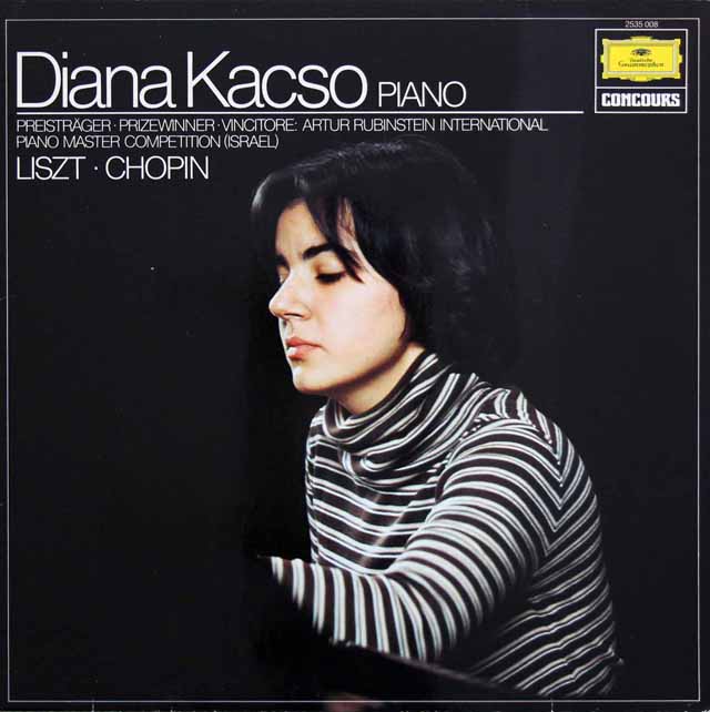 ダイアナ・カクソのリスト/ピアノソナタ ロ短調ほか　独DGG　3438　LP レコード