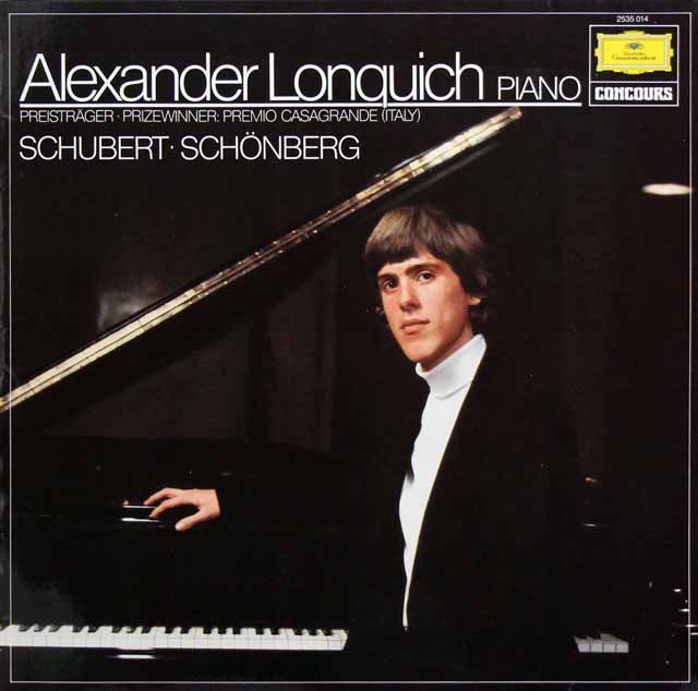 ロンクィッヒのシューベルト/ピアノソナタ 第16番 ほか　独DGG　3438　LP レコード