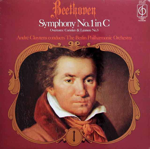 クリュイタンスのベートーヴェン/交響曲第1番ほか　英CFP　3438　LP レコード